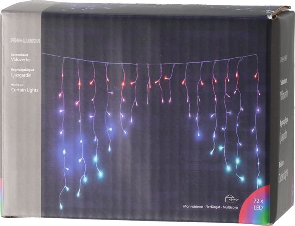 Lampki choinkowe 72 LED kolorowe