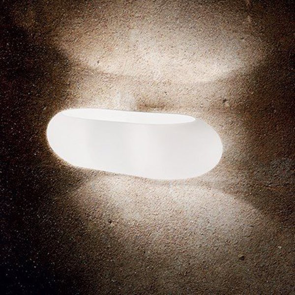 Κρεμαστό φωτιστικό Ideallux Kinkiet MORIS AP2 χρώμα λευκό (034546) Ideal Lux