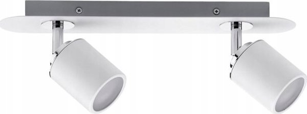 Φωτιστικό οροφής Paulmann Spotlight Tube IP44 max. 2x10W GU10 Λευκό/Χρώμιο 230V Μέταλλο