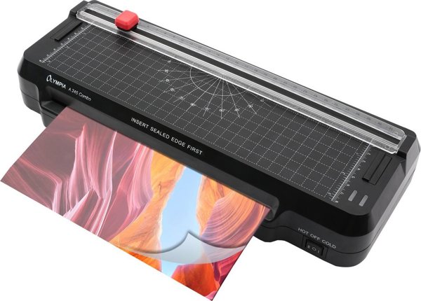 Laminator Olympia Olympia Πλαστικοποιητής με Κοπτικό Χαρτιού A245 Combo