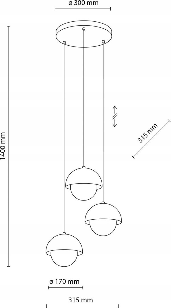 TK ΦΩΤΙΣΤΙΚΟ ΚΡΕΜΑΣΤΟ ΦΩΤΙΣΤΙΚΟ TK LIGHTING BONO G9 3X8W κρεμαστό φωτιστικό 14185787 5906135102068