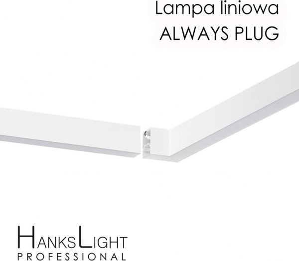 HanksLight Φωτιστικό Οροφής LED Γραμμικό 1200mm, 36W, 4000K, Κρεμαστό από Αλουμίνιο, Λευκό