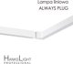 HanksLight Φωτιστικό Οροφής LED Γραμμικό 1200mm, 36W, 4000K, Κρεμαστό από Αλουμίνιο, Λευκό