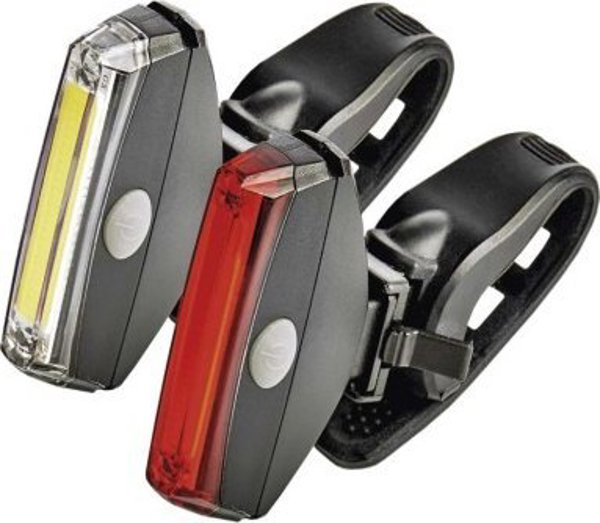 Φωτιστικό Ποδηλάτου Led Cob, Σετ Μπροστά + Πίσω, 22 Lm 2X Cr2033 Emos Emos