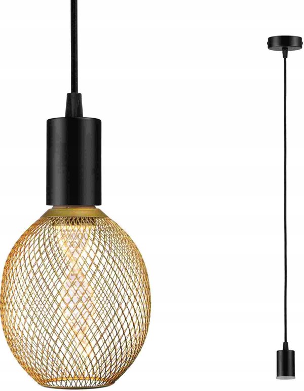 Φωτιστικό οροφής Paulmann Φωτιστικό οροφής RAVI E27 max.60W IP44 230V μαύρο ματ / μέταλλο