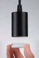 Φωτιστικό οροφής Paulmann Φωτιστικό οροφής RAVI E27 max.60W IP44 230V μαύρο ματ / μέταλλο