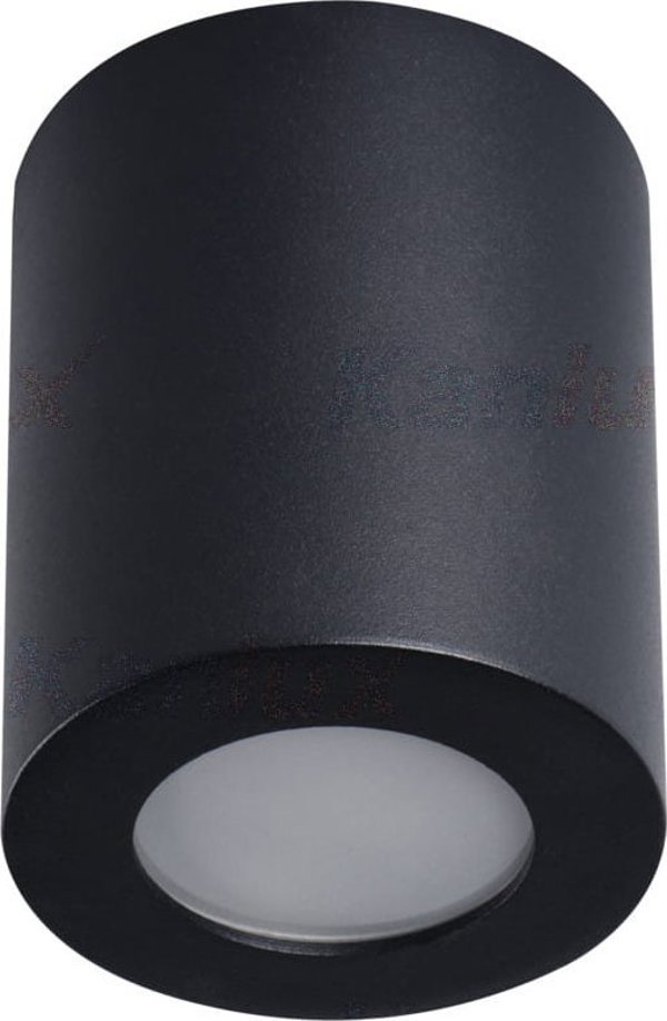 Kanlux Φωτιστικό Οροφής SANI 29240, Σποτ IP44, GU10, Μαύρο, Αλουμίνιο