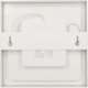 Φωτιστικό οροφής Orno LETI LED 18W, φωτιστικό downlight, επιφανειακής τοποθέτησης, τετράγωνο, 1600lm, 4000K, λευκό, ενσωματωμένος μετασχηματιστής LED