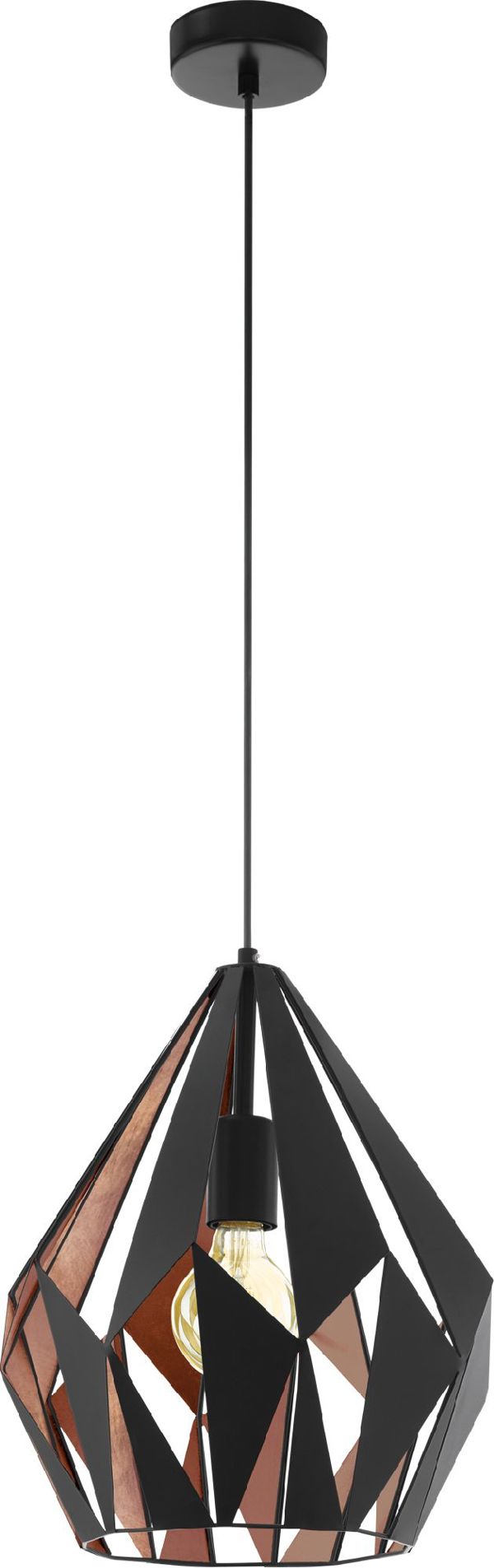Φωτιστικό κρεμαστό EGLO Carlton 1x60W (49254)
