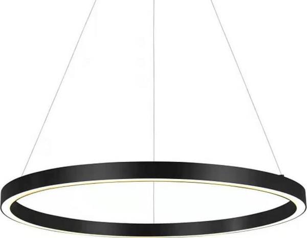 Κρεμαστό φωτιστικό Light Prestige Μαύρο κρεμαστό φωτιστικό Midway δαχτυλίδι LED μεταλλικό 3000K 35W