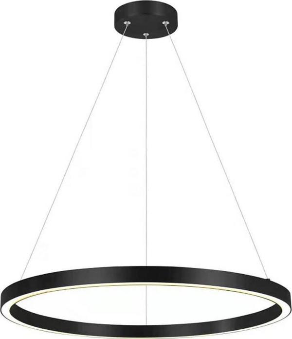 Κρεμαστό φωτιστικό Light Prestige Μαύρο κρεμαστό φωτιστικό Midway δαχτυλίδι LED μεταλλικό 3000K 35W