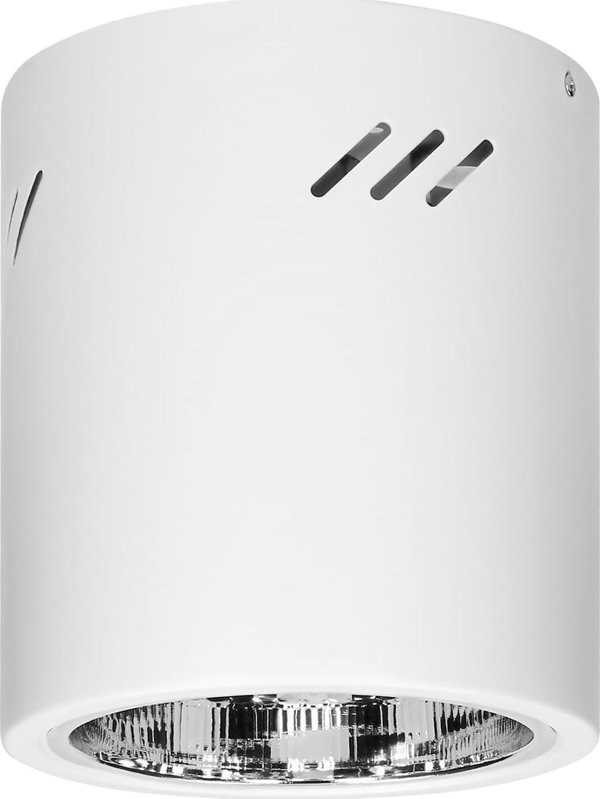Φωτιστικό οροφής Orno KORIN 16, φωτιστικό τύπου downlight, 60W, E27, ατσάλι, λευκό
