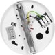 Φωτιστικό οροφής Orno KORIN 16, φωτιστικό τύπου downlight, 60W, E27, ατσάλι, λευκό