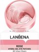 Lanbena Rose υδρογέλης επιθέματα ματιών με εκχύλισμα τριαντάφυλλου 60 τεμ