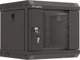Lanberg Κρεμαστή Ράγα Rack 10" 4U 300x300 Με Γυάλινη Πόρτα Μαύρη (flat pack)