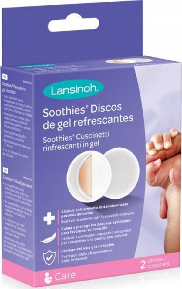 Lansinoh Soothies Δροσιστικές Κομπρέσες Gel για Θηλές - 2 Τεμάχια