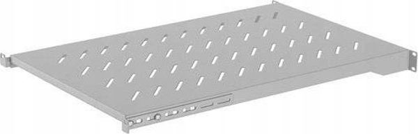 Ράφι Lanberg 19" για Rack 1000mm, 1U, 483 x 700 mm, 4 Σημείων Στήριξης, Έως 25 kg, Γκρι