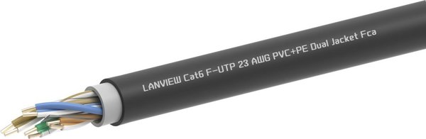 Lanview CAT6 F/UTP PVC+PE Διπλό Μανδύα