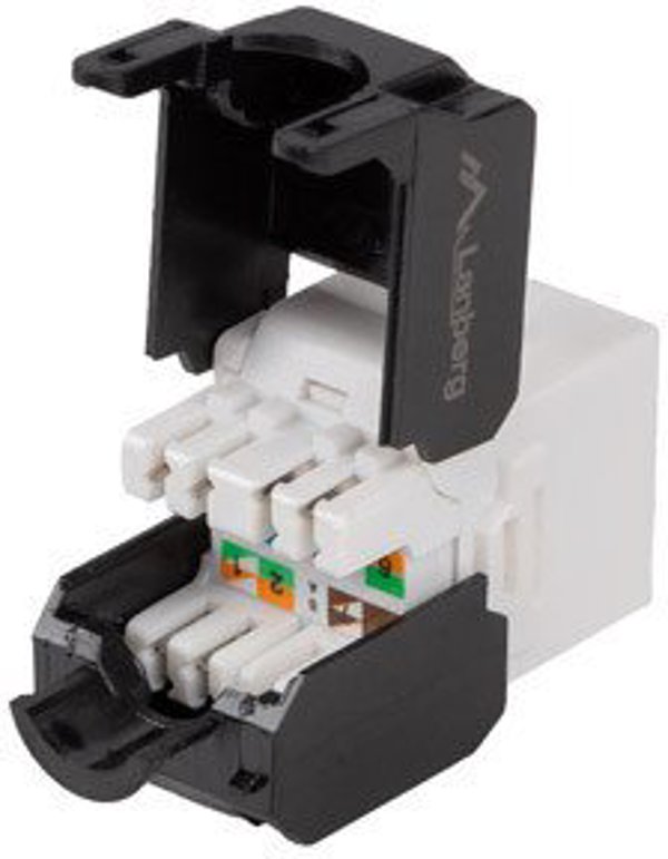 Lanberg 1xRJ45 Keystone Jack, Cat.6, Χωρίς Εργαλεία (KSU6-4000)