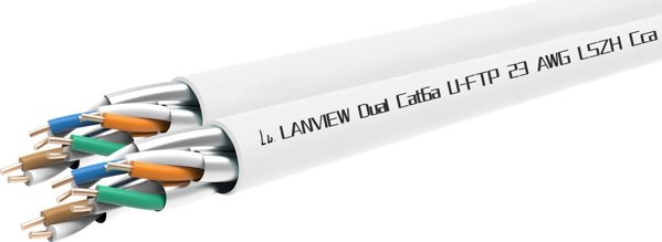 Lanview Cat6a U-FTP Διπλό Δίκτυο