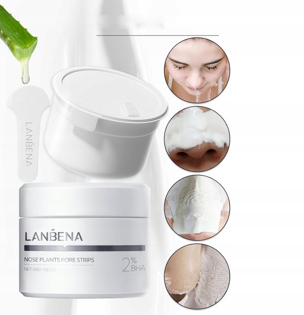 LANBENA Υγρά Μαντηλάκια Καθαρισμού Μύτης 2.0 με 2% BHA 30g