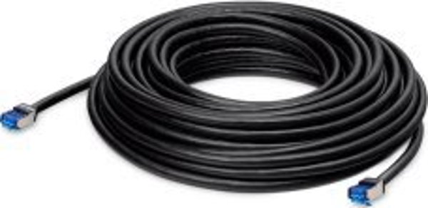 LANCOM Systems Καλώδιο Ethernet Cat6a, S/FTP, 2x RJ45, Εξωτερικού Χώρου, 15m, Μαύρο