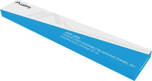 Lanberg Κάλυμμα για ντουλάπια 19" 2U Μαύρο (AKP-1402-B)