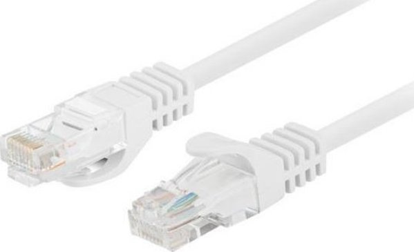 Lanberg PATCHCORD ΚΑΤ.5E UTP 0.5M ΛΕΥΚΟ FLUKE PASSED LANBERG 10-PACK