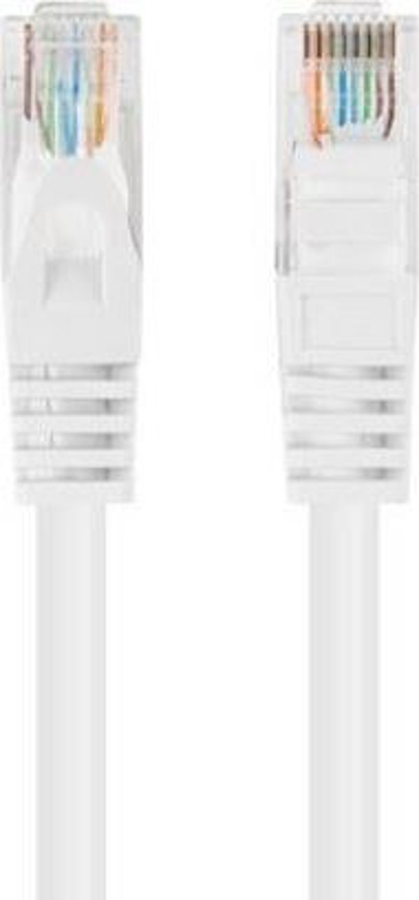 Lanberg PATCHCORD ΚΑΤ.5E UTP 0.5M ΛΕΥΚΟ FLUKE PASSED LANBERG 10-PACK