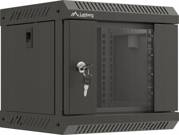 Lanberg ML ΕΓΚΑΤΑΣΤΑΣΗ ΕΡΜΑΡΙΟΥ RACK ΚΡΕΜΑΣΤΟ 10" 6U 300X300 ΜΑΥΡΟ ΓΥΑΛΙΝΗ ΠΟΡΤΑ LANBERG (FLAT PACK)