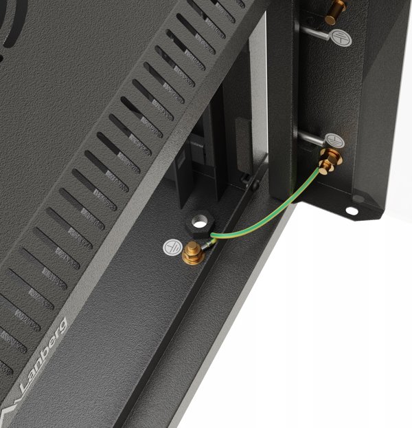 Lanberg ML 10" 6U Ράφι τοίχου Rack με γκρι γυάλινη πόρτα (Flat Pack)