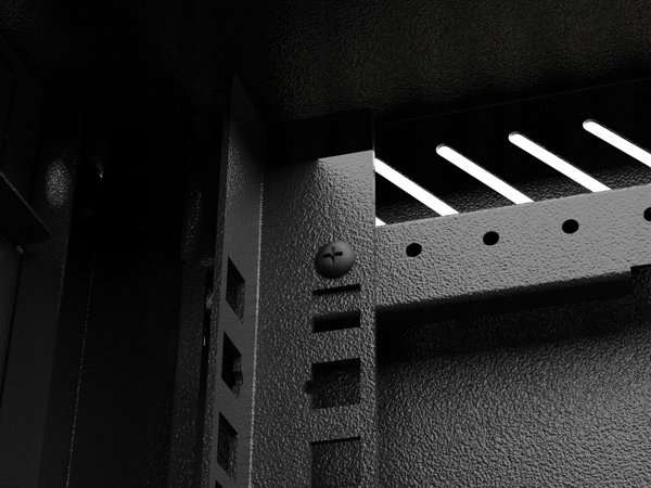 Lanberg ML 10" 6U Ράφι τοίχου Rack με γκρι γυάλινη πόρτα (Flat Pack)