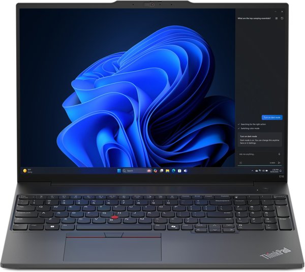 ThinkPad E16 Gen 2 Ryzen™ 5 7535U 256GB SSD 8GB 16" WUXGA (1920x1200) IPS WIN11 Pro 1YW
