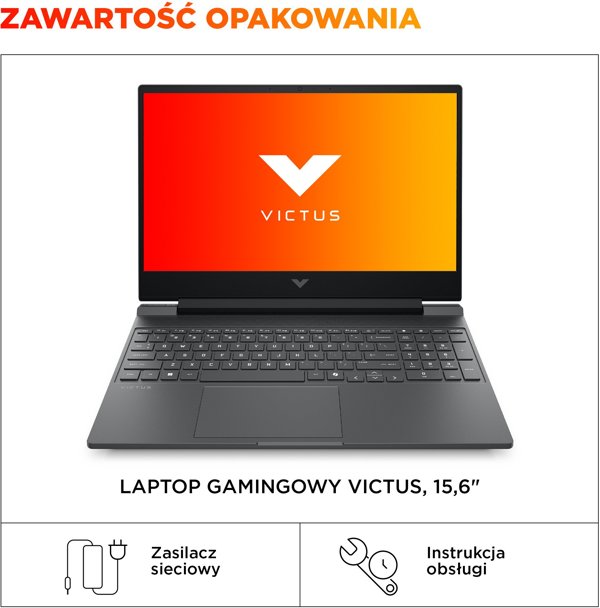 Laptop HP Victus 15-fb3045nw C5HV7EA R5 240 15,6" FHD 144Hz 16GB 512SSD RTX5050 DLSS 4 W11