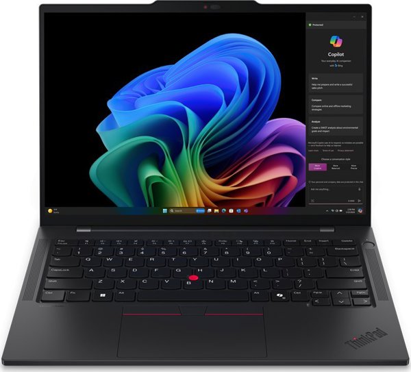Φορητός υπολογιστής Lenovo ThinkPad T14s | Μαύρο | 14 " | IPS | WUXGA | 1920 x 1200 pixels | Αντιθαμβωτικό | Snapdragon X Elite | X1E-78-100 | 32 GB | Συγκολλημένη LPDDR5x | SSD 1000 GB | Qualcomm Adreno GPU | Windows 11 Pro | 802.11be | Έκδοση Bluetooth