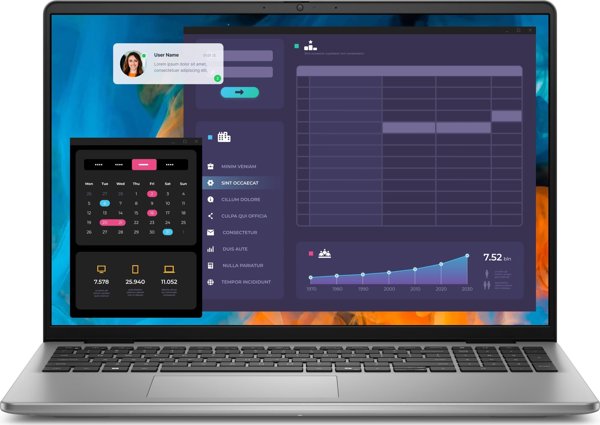 Laptop Vostro 16 (5640) Win11Pro 5-120U/16GB/512GB SSD/16.0 FHD+/Intel Graphics/FgrPr/WLAN+BT/Backlit Kb/4 Cell/3YPS