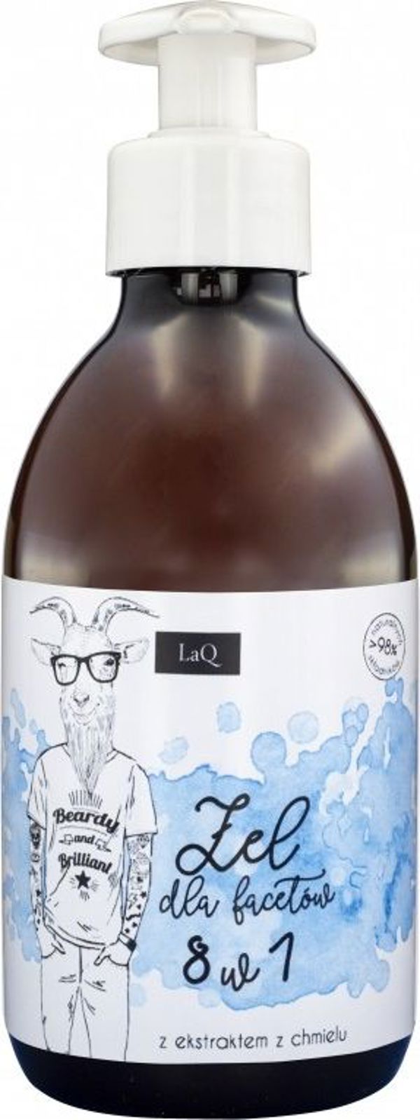 LaQ LaQ Τζελ ντους για άντρες 8 σε 1 500ml
