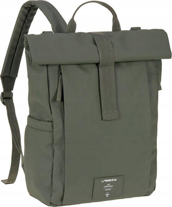 Lassig Green Label Rolltop Up Backpack Olive πράσινο