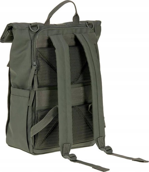Lassig Green Label Rolltop Up Backpack Olive πράσινο