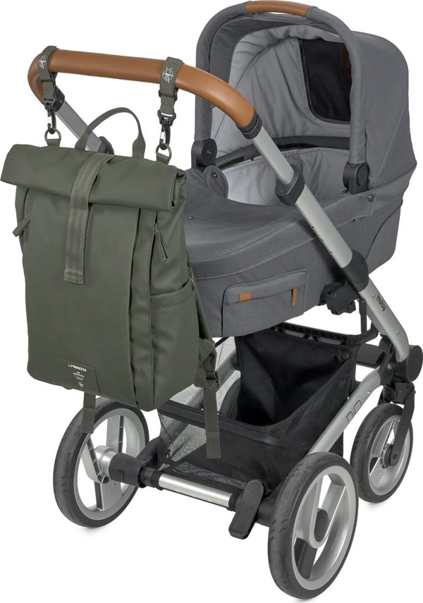 Lassig Green Label Rolltop Up Backpack Olive πράσινο