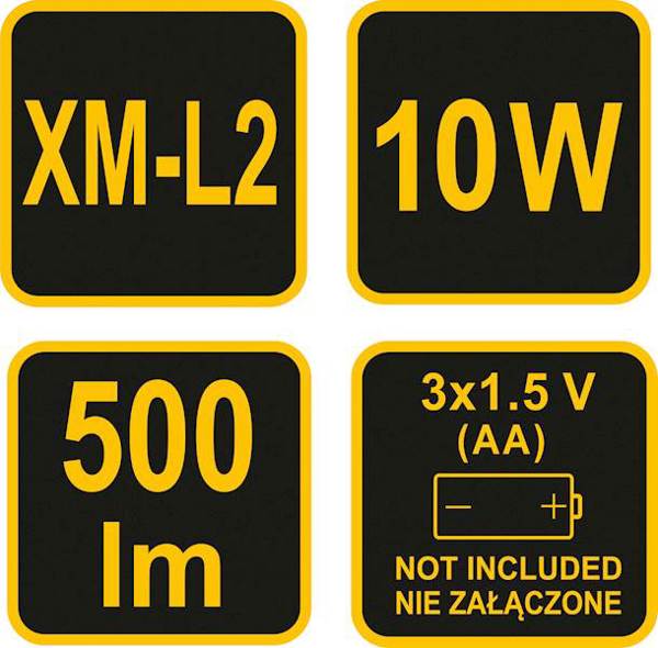Φακός Vorel Φακός 10W XP-L2 CREE 155x65mm (88560)