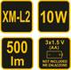 Φακός Vorel Φακός 10W XP-L2 CREE 155x65mm (88560)