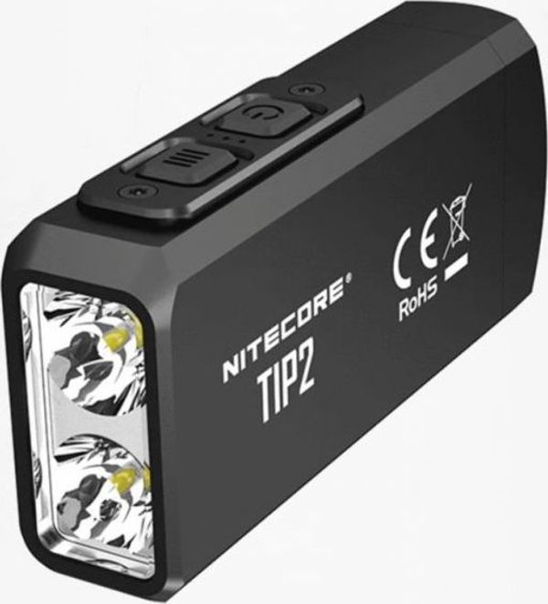 Nitecore TIP2 Επαναφορτιζόμενος Φακός LED 720 Lumens, Μαύρο Χρώμα