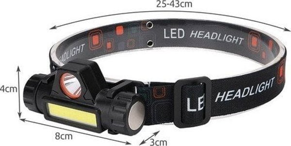 Φακός κεφαλής Trizand Φακός κεφαλής LED USB L18371