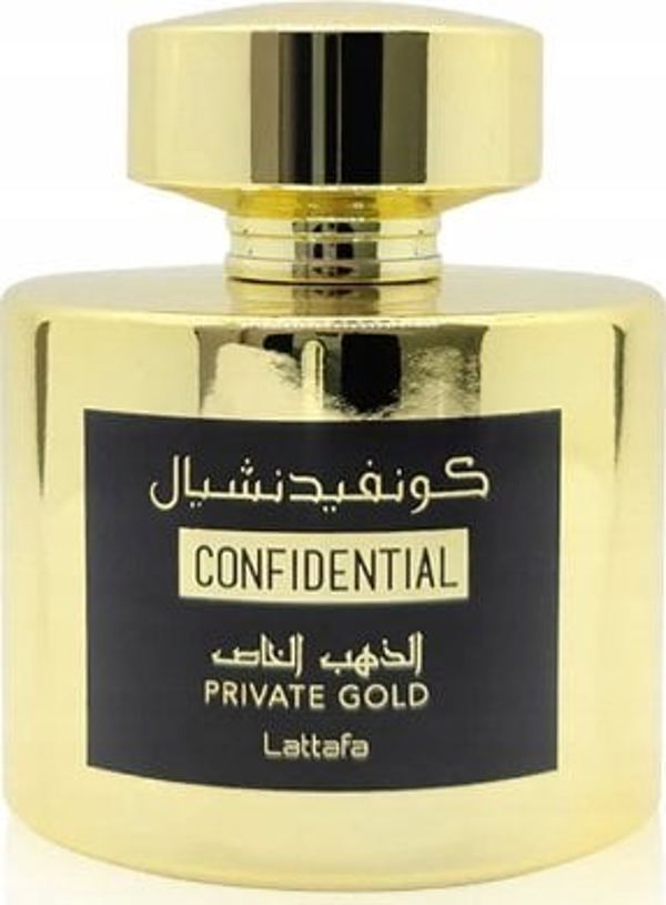 Lattafa Lattafa Confidential Private Gold EDP parfumuotas vanduo Unisex, 100 ml