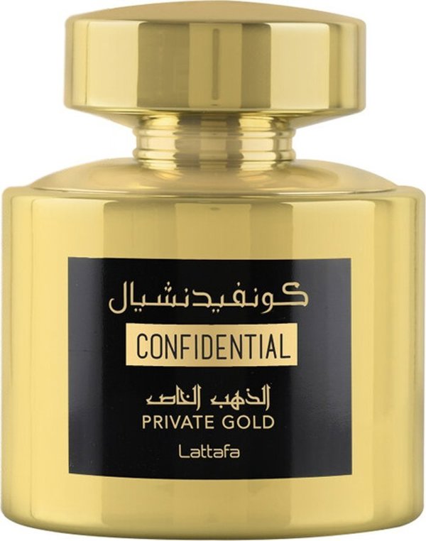 Lattafa Lattafa Confidential Private Gold EDP parfumuotas vanduo Unisex, 100 ml