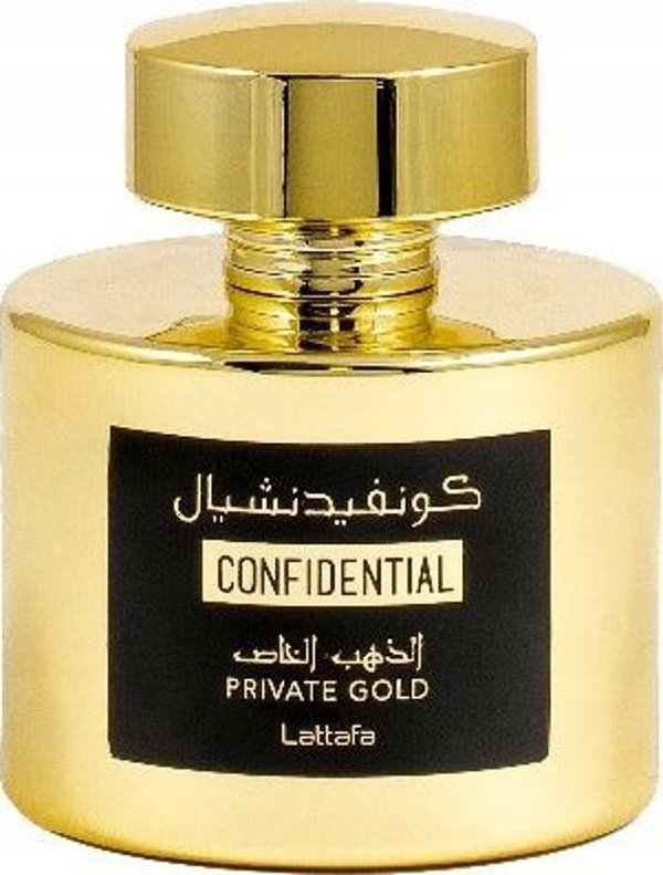 Lattafa Lattafa Confidential Private Gold EDP parfumuotas vanduo Unisex, 100 ml