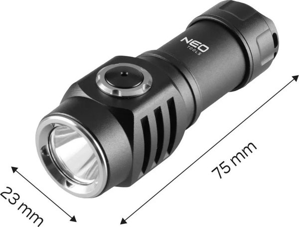 Φακός Neo Φακός επαναφορτιζόμενος USB C 500 lm SST20 LED 99-074