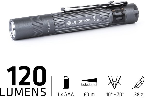 Suprabeam Q1 Mini Φακός LED 120lm, 1x AAA Μπαταρία