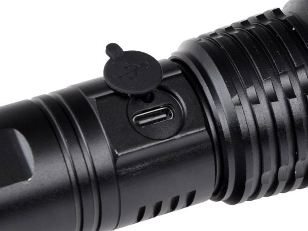 Ισχυρός φακός Jokomisiada LED επαναφορτιζόμενος USB αδιάβροχος SP0799